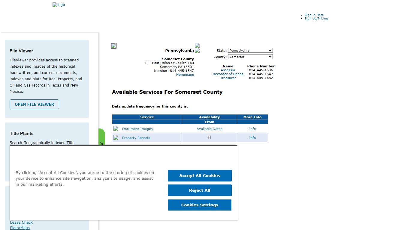 Search Somerset County Public Property Records Online CourthouseDirect.com